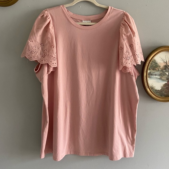 Ava & Viv Tops - Ava & Viv blush pink blouse